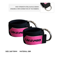 LIVEPRO Vente en gros GYM Durable Sangle de cheville pour femme pour la remise en forme pour les machines à câbles
