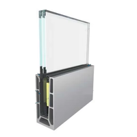 Luxseal Moderne Escalier Rampes Simple Style CHINE Usine Verre Trempé Villas En Alliage D'aluminium U Canal Main Courante
