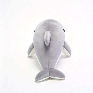 Venta Directa de Fábrica, Peluche de Delfín Gris Suave y Esponjoso, Juguete de Peluche de Animal Marino, Muñeco de Confort para Niños, Peluche Personalizado - Product Image 5
