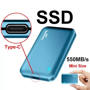 External Hard Drive 1tb 550MB/s, Portable SSD 128GB 250GB 500GB 1TB 2TB 4TB Hard Disk