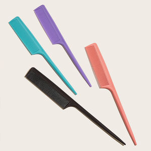 Herramienta <span class=keywords><strong>de</strong></span> salón <span class=keywords><strong>de</strong></span> peluquería, peine <span class=keywords><strong>de</strong></span> PP con mango para recoger el pelo, distribución <span class=keywords><strong>de</strong></span> cabello, cola puntiaguda, corte <span class=keywords><strong>de</strong></span> carbono, peine <span class=keywords><strong>de</strong></span> cola <span class=keywords><strong>de</strong></span> rata - Product Image 5