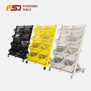 상업용 금속 슈퍼마켓 진열대 (50-80kg 용량) 사탕/사진칩 진열대 편의점 진열대 바구니 포함 - Product Image 5
