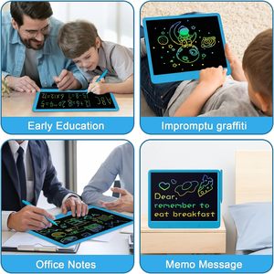 لوح رسم إلكتروني للأطفال بأحجام متعددة 6.5/8.5/10/12/16 بوصة، شاشة LCD مرنة، ألواح رسم LCD، جهاز كتابة LCD - Product Image 5