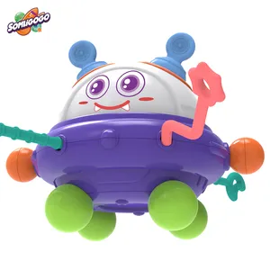 SL 2024多功能蒙特梭利玩具3合1硅胶拉线旋转球发育婴儿教育忙碌感官玩具