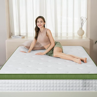 Kühlendes Gewebe, gewellter Schaumstoff, 12 Zoll Euro-Top Hybrid-Gel-Memory-Schaum-Taschenfederkernmatratze, mittelfest, für Krankenhaus und Schlafzimmer