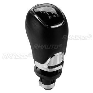 Poignée de levier de vitesses de voiture 5/6 vitesses pour Skoda/Octavia A7 MK3 2013-2017, en cuir PU, levier de vitesses manuel - Product Image 3