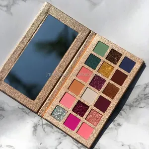 Paleta de sombra sem crueldade, 18 cores, maquiagem cosmética