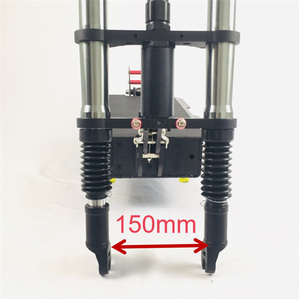 Pièces de trottinette électrique 11 pouces, charge maximale 200 kg, suspension hydraulique 150 mm, cadre en alliage d'aluminium de remplacement - Product Image 4