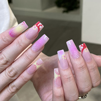 Super Fashion PMMA Luxe Certifié CE Kit de 30 faux ongles vernis brillant fabriqués à la machine de haute qualité SGF-07