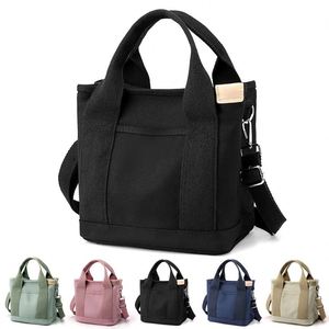 2024 New <b>Large</b> Capacity Multi-Pocket Handbag Women's <b>Canvas</b> Tote Purses Crossbody <b>Bag</b> Vintage Tote <b>Bags</b> for School - Product Image 1