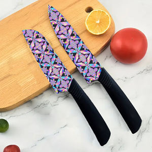 Novedades: Juego de Cuchillos de Cerámica de 2 Piezas, Cuchillos de Cocina Afilados, Duraderos, Multiusos, Ecológicos, de Plástico Antiadherente, Aptos para Lavavajillas - Product Image 1