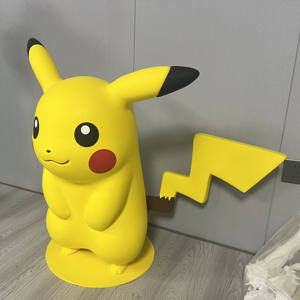 Hecho a mano famosa escultura de fibra de vidrio decoración de dibujos animados 1:1 figura <span class=keywords><strong>Pika</strong></span> Chu estatua de resina para decoración del hogar - Product Image 4