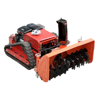 Tondeuse à gazon intelligente sans fil télécommandée, robot industriel multifonctionnel 25HP avec moteur 420cc pour la coupe de l'herbe