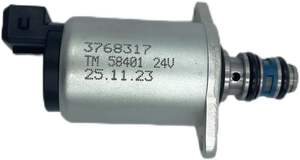 โซลินอยด์วาล์ว Parker Original 393000M024 24V รุ่น 376-8317/3768317 สำหรับรถขุดตีนตะขาบ สีเงิน รับประกัน 1 ปี - Product Image 3