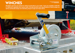 1BJY-HW-07 Piezas y accesorios de remolque de nueva condición Cabrestante manual con capacidad de 1800lbs sin correa - Product Image 5