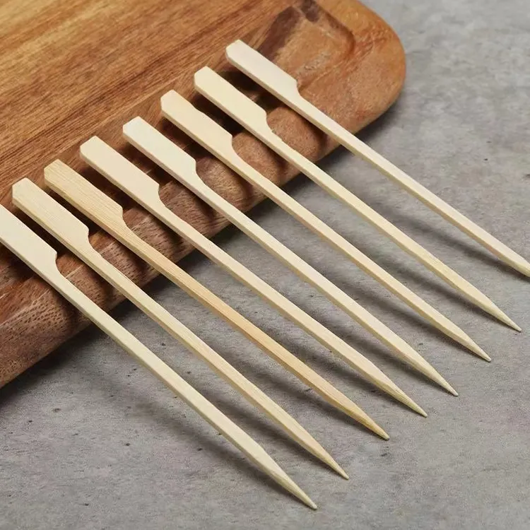 Barbecue bamboo sticks for barbecue large bamboo paddle teppo bbq wood stick skewer long 40 cm hot dog bamboo barbecue sticks
