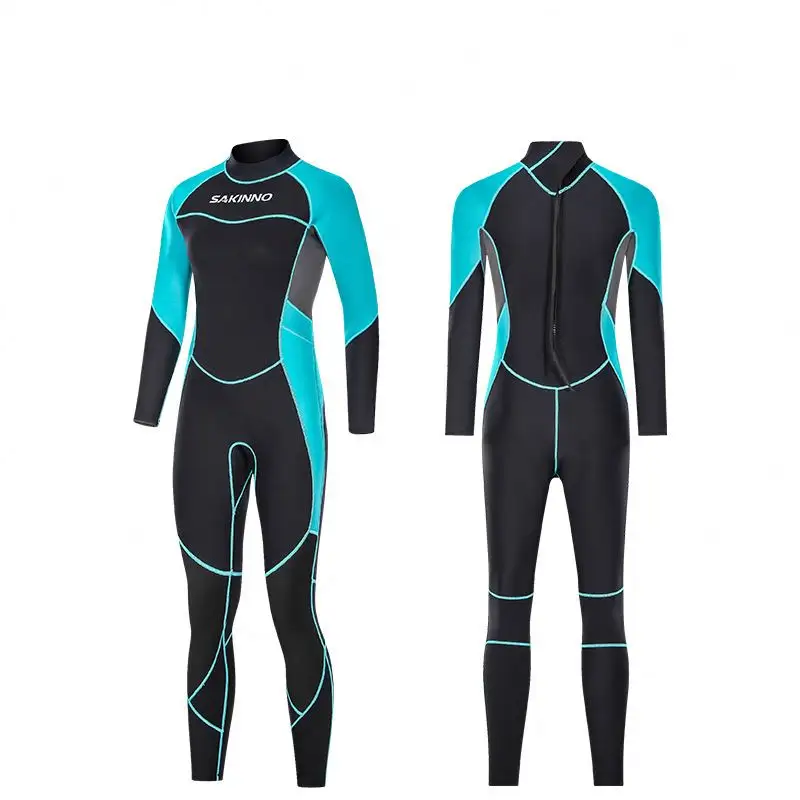 Custom 3mm Neoprene Freediving Swimming Surf Protection Waterproof Wetsuit Women's One Piece Wetsuit