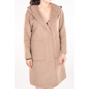 Manteau long pour femme, parka double face, en laine véritable et cachemire, avec capuche, style décontracté, hiver - Product Image 2