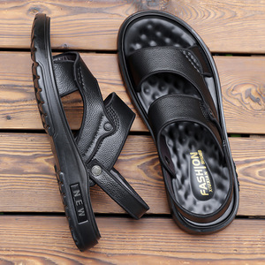 Sandales à lanières croisées pour hommes, chaussures de plage décontractées, marron, semelle épaisse, imperméables, antidérapantes, taille adulte 40 - Product Image 2