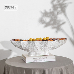 Merlin Living Blanc Longue Assiette Chocolat Fruits Secs Assiettes Accessoires de Décoration Chaozhou Céramique Usine Vente en Gros - Product Image 5