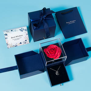 Hecho a mano <span class=keywords><strong>2022</strong></span> Día de San Valentín joyería caja de regalo preservado Rosa jabón Material Artificial flor <span class=keywords><strong>encantada</strong></span> boda regalo del Día de la madre - Product Image 1