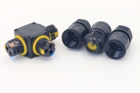 Boîtier de jonction étanche IP68 de type T à 3 voies pour câble, 24A 450VAC, certifié CE UKCA ETL, kit de raccordement souterrain pour éclairage LED de piscine