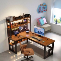 Diseño superior Recién llegado Durable MDF Superficie Material de metal Juego de escritorio de computadora de pie para la escuela Dormitorio Sala de estar y uso de juegos