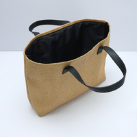 Grand sac fourre-tout ouvert en paille tressée pour femme, sac à bandoulière de plage, sac de shopping pour les vacances d'été, réutilisable, logo personnalisé, vente en gros