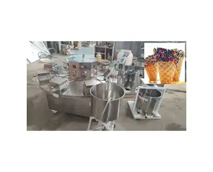 Different Shape Customized Waffle Cone Rolled Icecream Cone Baking Machine