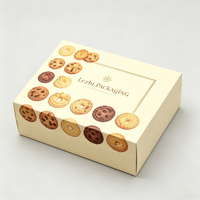 Boîte à tiroir pour emballages de pâtisseries de haute qualité avec impression de logo personnalisé, boîte d'emballage en papier alimentaire pour biscuits