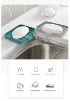 Support à Savon en Silicone Flexible Antidérapant avec Bec de Drainage pour Salle de Bain, Cuisine, Douche, Comptoir - Vente en Gros