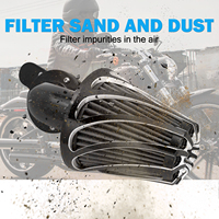 Kit de filtre à air pour moto, système d'admission d'air pour Harley Sportster XL1200 883 Dyna Softail Fat Boy Touring Street Glide