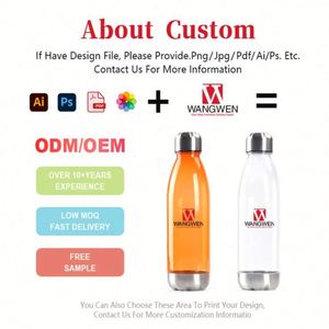 Botella de Agua Deportiva de Plástico con Logotipo Personalizado, 350, 500, 700 ml, Libre de BPA, para Gimnasio - Product Image 2