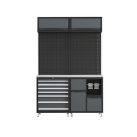 Armoire de garage Armoire à outils combinée Station de travail Chariot à outils mobile Stockage robuste Coffre à outils de garage Atelier