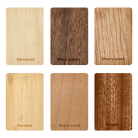 Carte-clé RFID en bois de bambou RUIXIN pour hôtel, mini-étiquette 13,56 MHz F08 Ultralight Ev1chips, étanche, compatible Salto Acculock Betech
