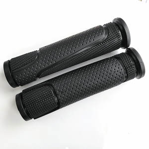 Puños para manillar de bicicleta, 13 cm, 22,2 mm de diámetro interior, agarre suave de PVC negro para bicicletas de montaña - Product Image 2