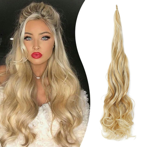 Extensiones de Cabello de Cola de Caballo Flexible de 32 Pulgadas, Cola de Caballo Larga y Ondulada, Piezas de Cabello Sintético para Mujeres y Niñas - Product Image 1