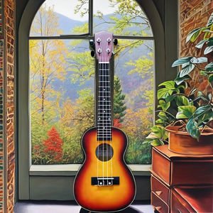 All'ingrosso 21 pollici solido Ukulele 4 corde colorato Sparano piccola chitarra con lo strumento musicale opaco per i bambini principianti - Product Image 2