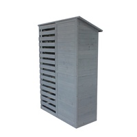 Rectangle biseau asphalte toit gris noir jardin extérieur arrière-cour abri de stockage d'outils