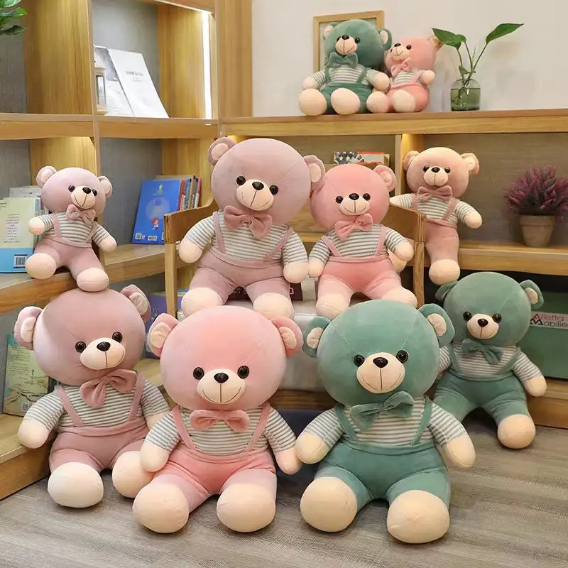 OEM valentines day gift custom plushie lovely bear stuff toy with clothes teddy bear soft plush toys stuffed animals wholesale
