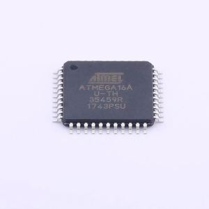 NEW and Original MCU 8-bit ATmega AVR RISC 16KB Flash 3.3V/5V 44-<b>Pin</b> TQFP T/R - Tape and Reel ATMEGA16A-AUR - Product Image 1