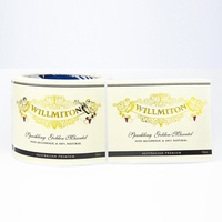 Étiquettes de vin rouge de haute qualité, dorées à chaud UV, gaufrées argentées 3D, autocollants pour bouteilles, fabricants d'étiquettes en vinyle pour l'alimentation et les boissons