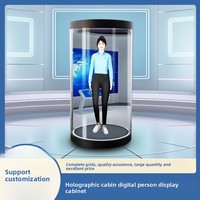 Vitrine holographique IA de 5,5 à 75 pouces pour affichage 3D à l'œil nu de humains virtuels, équipement holographique interactif d'intérieur