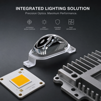Lentille optique de projecteur LED pour éclairage automobile Lianlong, personnalisable avec votre marque, en PMMA, pour phares.