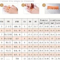 Bague d'humeur thermosensible en acier inoxydable avec pierre incrustée