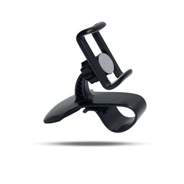 New 360 Degree Rotation Flexible Mobile Stand Holder Stable ABS Material HUD Car Steering Wheel Smartphone Mount for Amazon