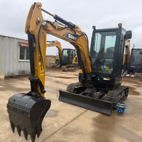 Excavator Mini Crawler SANY SY35U Berkualitas Tinggi Original Baru Siap Kirim 3.5T Bucket 0.12m³ Mesin Yanmar 18.2KW Konstruksi