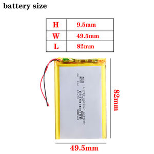 Batterie Rechargeable Liop 3.7V 5000mah 105080 polymère lithium ion Li-ion - Product Image 2