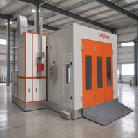 Cabine de peinture chauffée au diesel Elite 43 kW, modèle 80, en promotion ° Cabines de peinture automobiles C certifiées CE – Fours de peinture fiables pour voitures