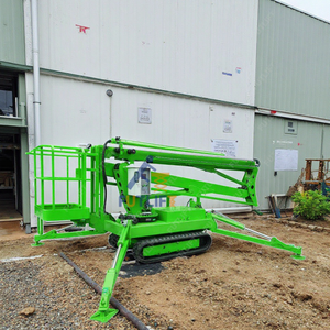 رافعة صغيرة أسرع بطول 8-28 متر مقطورة منصة عمل هوائية تلسكوبية رافعة عنكبوتية صغيرة رافعة ذراع قابل للنقل - Product Image 3